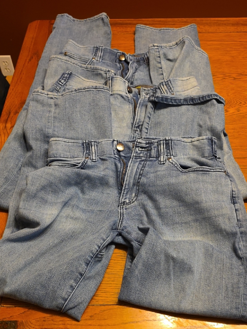 Lee Men's Straight Jeans in Light Blue Denim